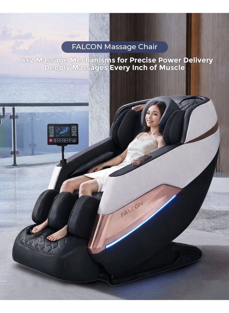 FALCON 4D Massage Chair | SL Track Zero Gravity Recline | Soothing heat therapy | Advanced Air bag compression Adjustable intensity| Bluetooth Speakers  | Precision massage | Gift for Loved Ones (5 year warranty) - Image 3